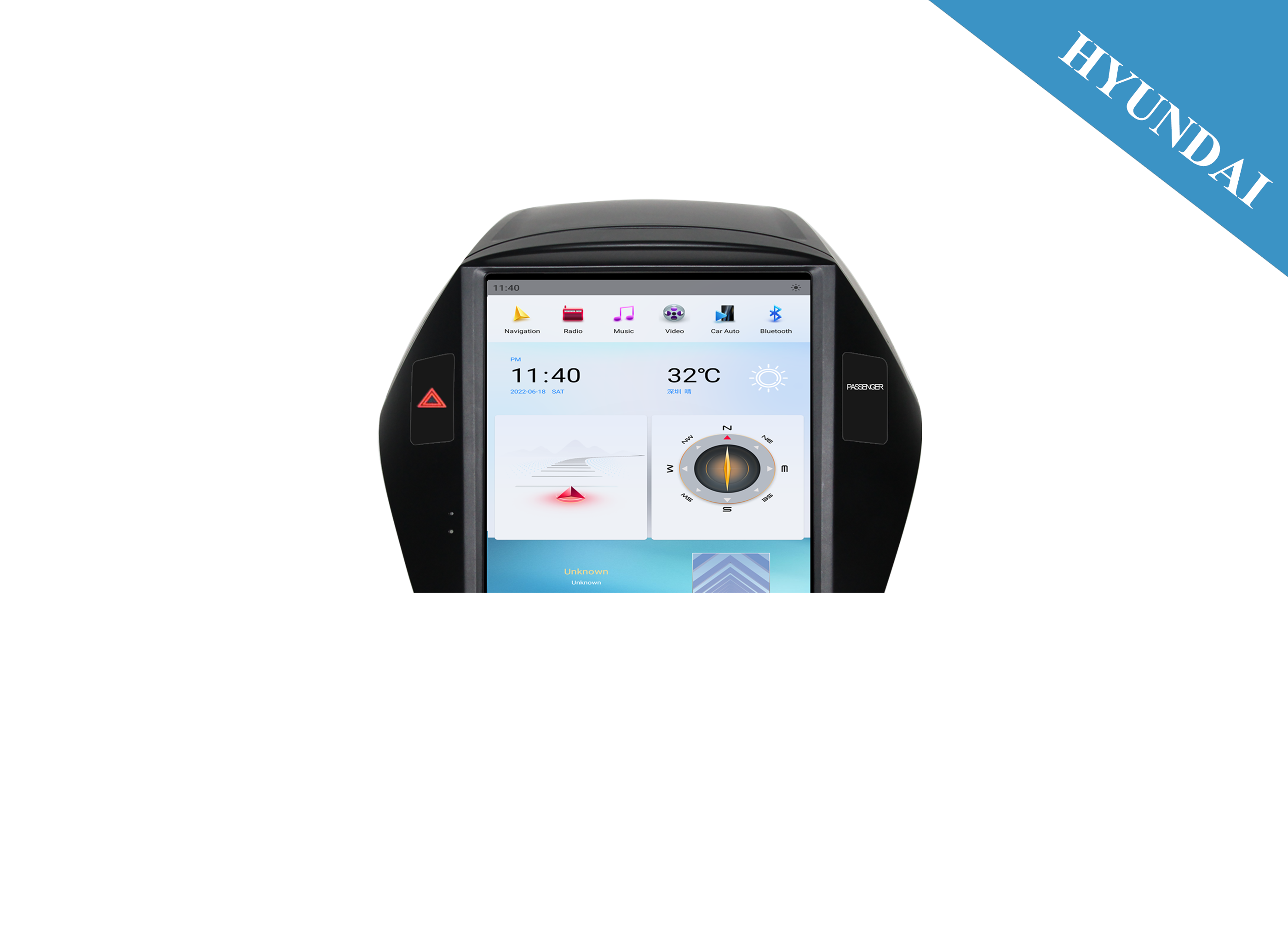 Hyundai 2010-2017 IX35 10.4 inch Tesla Style Apple CarPlay Android Radio Upgrade